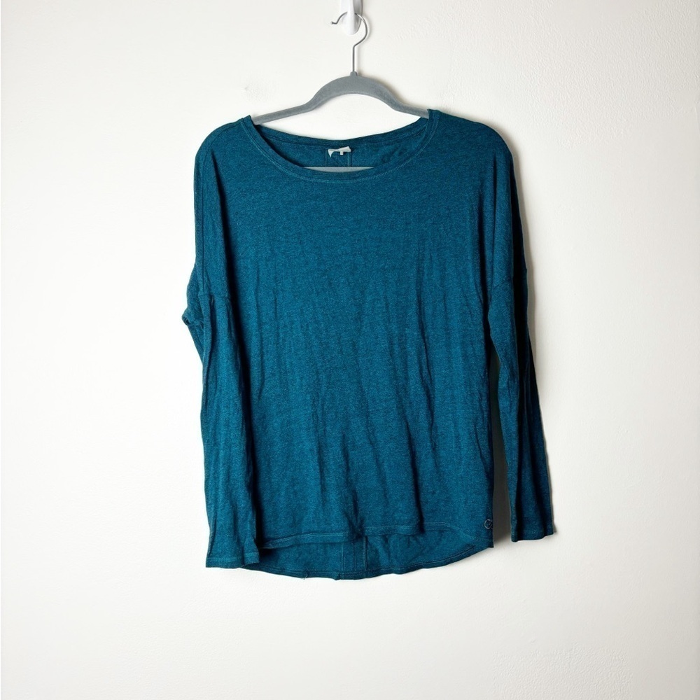 CALIA CARRIE UNDERWOOD • Women’s Split Back Dolman Long Sleeve Teal Top Size S